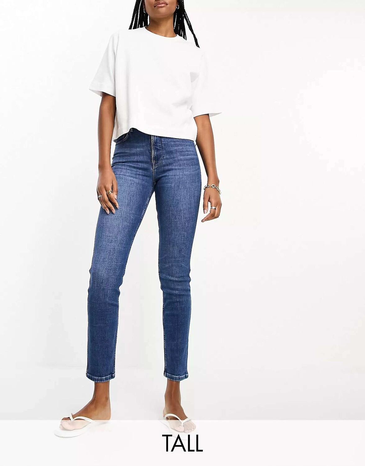 

Синие узкие джинсы River Island