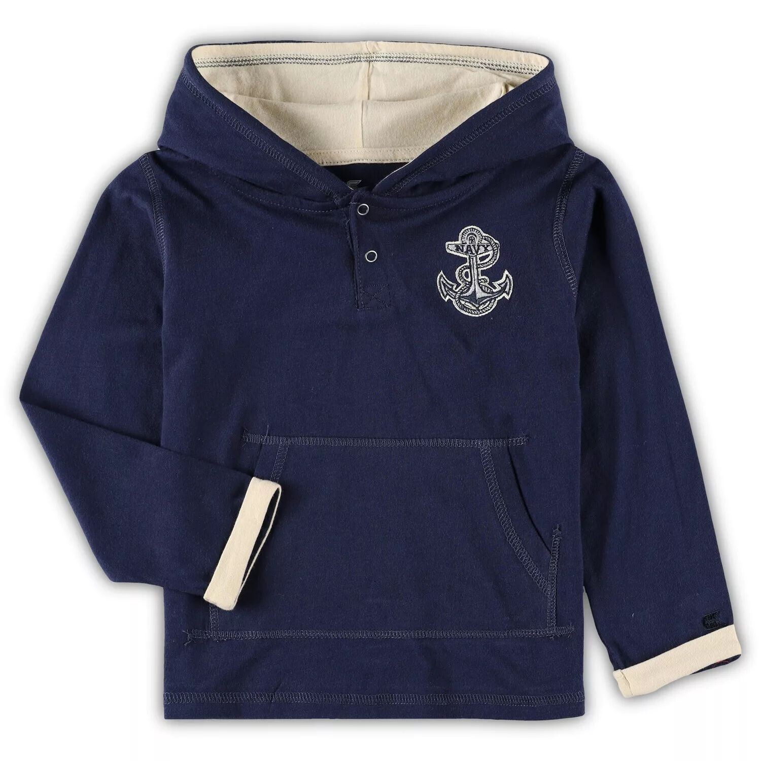 Комплект из пуловера с капюшоном и спортивных штанов для малышей Colosseum Navy/Heathered Grey Navy Gardshipmen Poppies Colosseum — фото 2