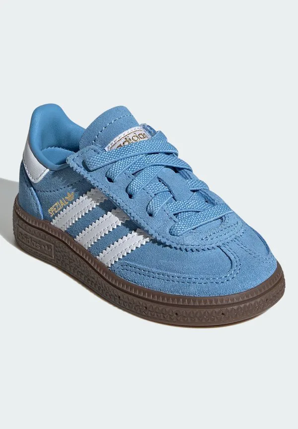 Игровые кроссовки handball spezial cf el i baby shoes Adidas Originals, Light Blue Ftwr White Gum — фото 2