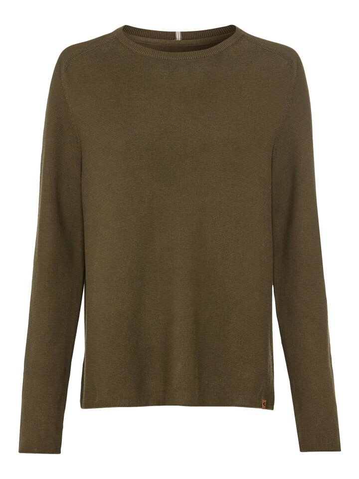 

Пуловер Camel Active Rundhalspullover aus Feinstrick, цвет Dunkel khaki