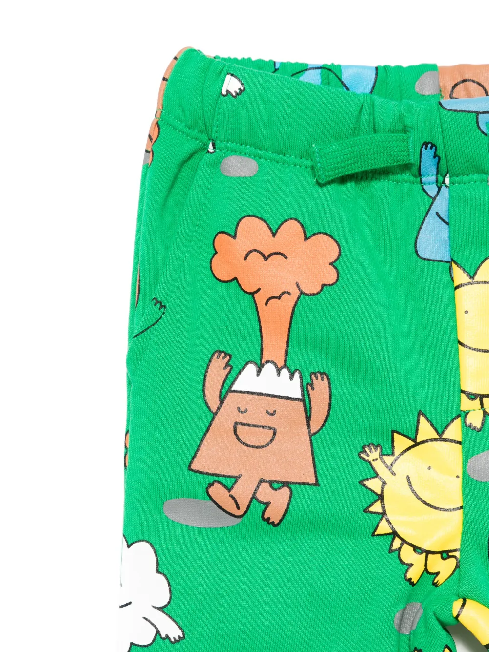 Брюки с графичным принтом Stella McCartney Kids, зеленый — фото 3