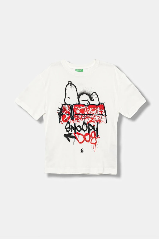 

Детская хлопковая футболка United Colors Of Benetton, белый