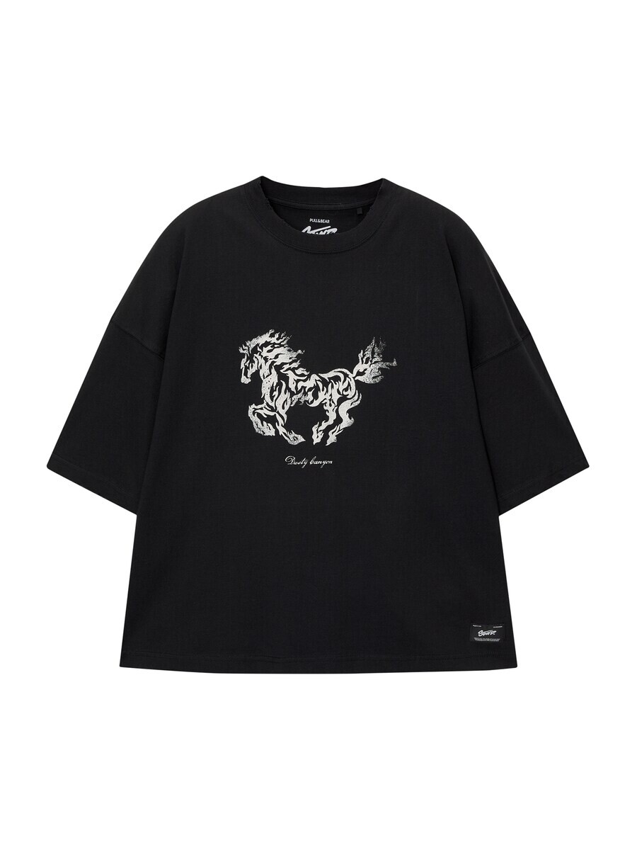 

Классическая футболка Pull&Bear Shirt, черный