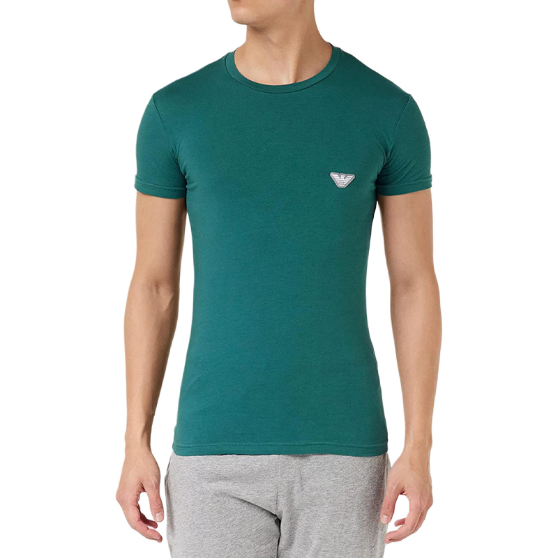 

EMPORIO ARMANI Футболка мужская зеленая, Зеленый, EMPORIO ARMANI Футболка мужская зеленая