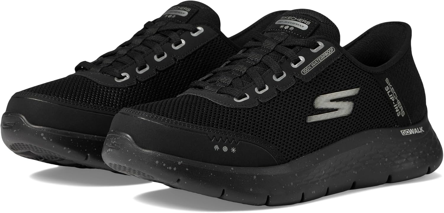 

Мужские слипоны Skechers Hands Free Go Walk Flex - 100 водонепроницаемые, черный