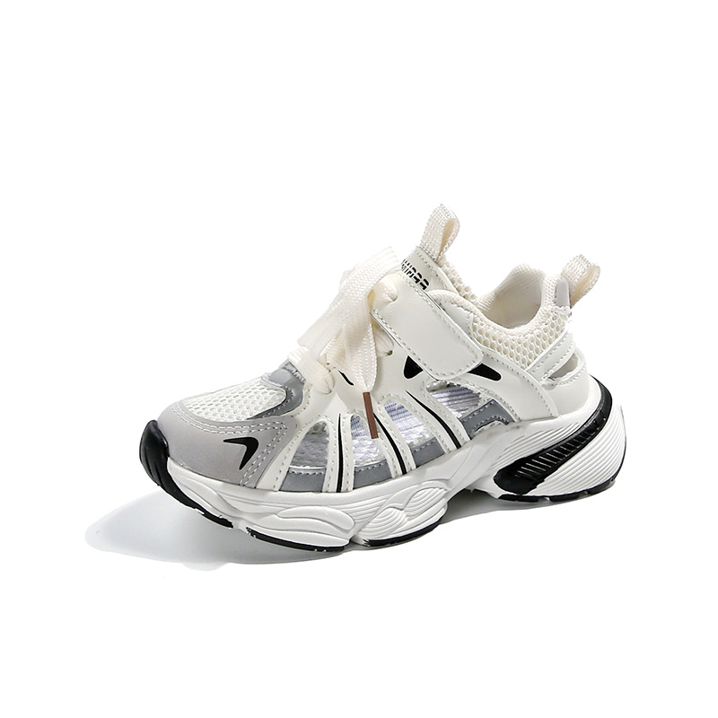 

Нескользящие и дышащие низкие детские кроссовки для повседневной носки SUPEREDGE, экрю