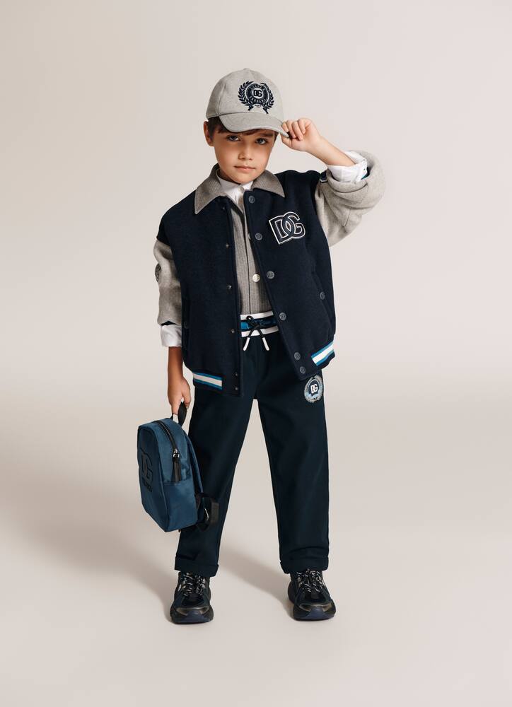 Варсити куртка из шерстяной смеси DG Dolce&Gabbana Kids, Variante Abbinata — фото 4
