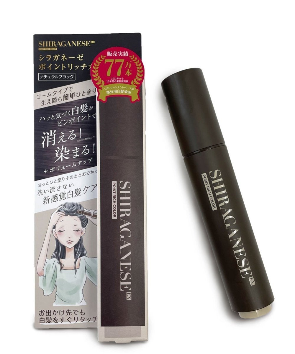 Шелковая краска для волос с уходом Point Rich Color EX, Natural Black Shiraganeze, Natural Black