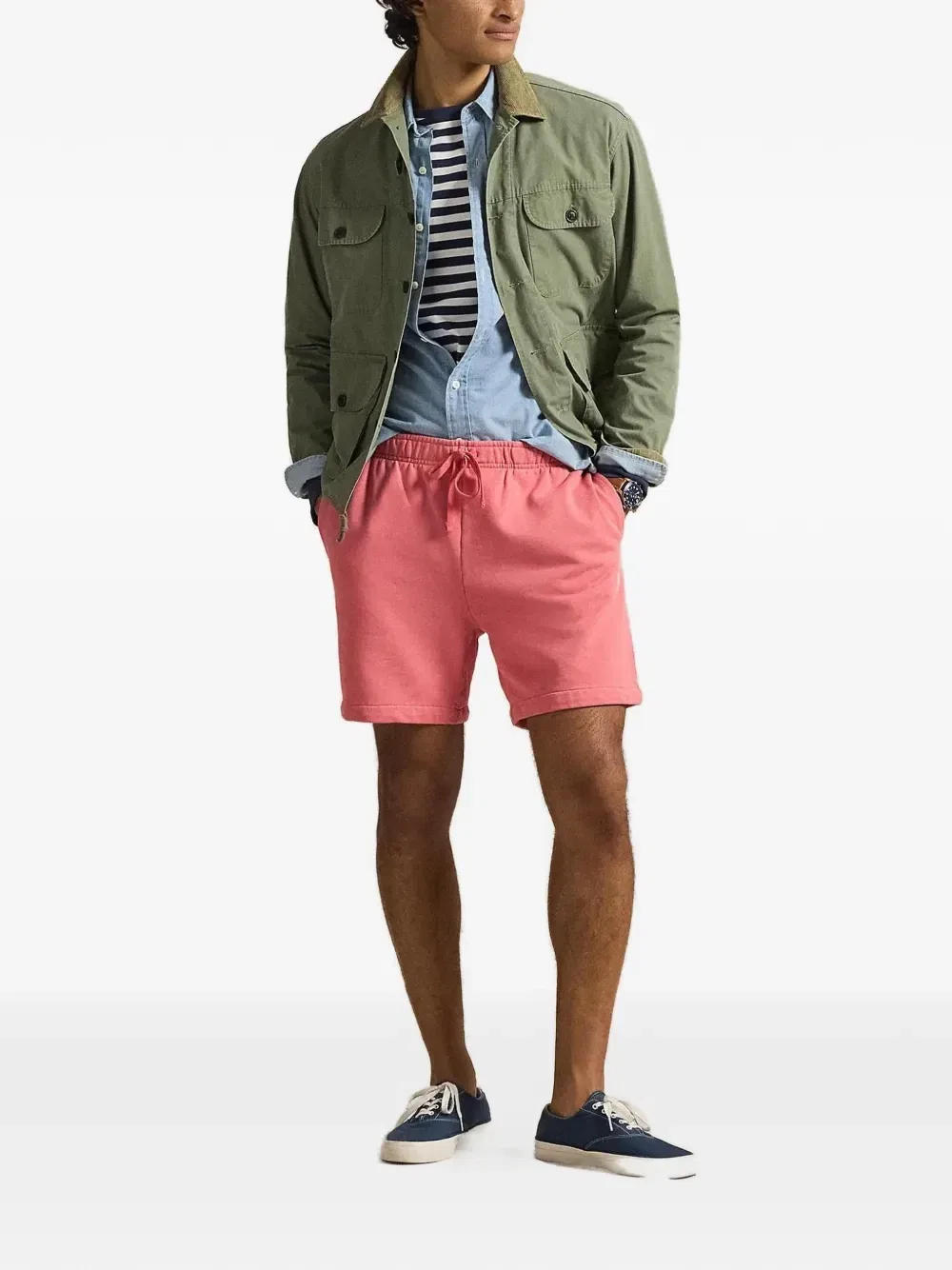 Спортивные шорты на шнурке POLO RALPH LAUREN, розовый — фото 2