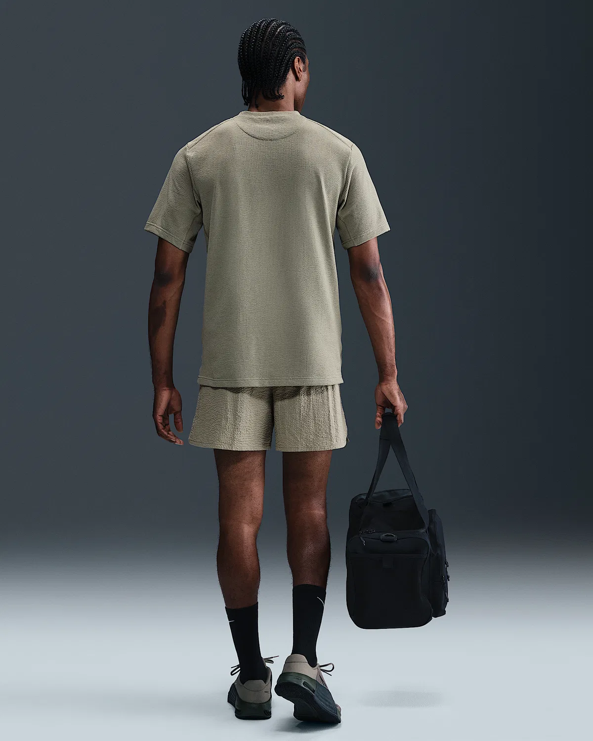 Мужские шорты Nike Unlimited Dri-FIT 5" Unlined Seersucker Versatile, Light Army/Light Army/Light Army — фото 4