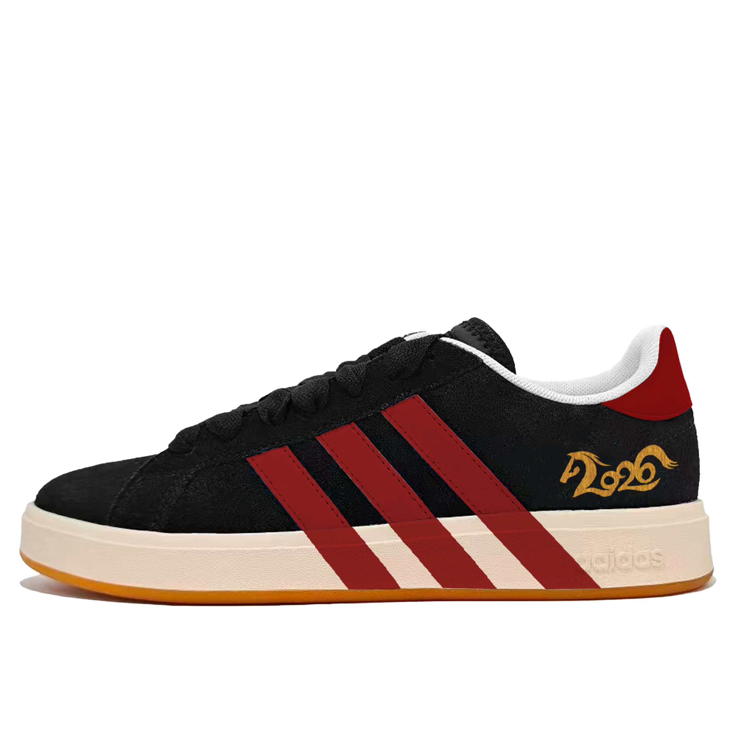 

Adidas Grand Court Base 00s Swift Breeze Gold синтетическая кожа, сплит коровья кожа устойчивая к истиранию низкий верх