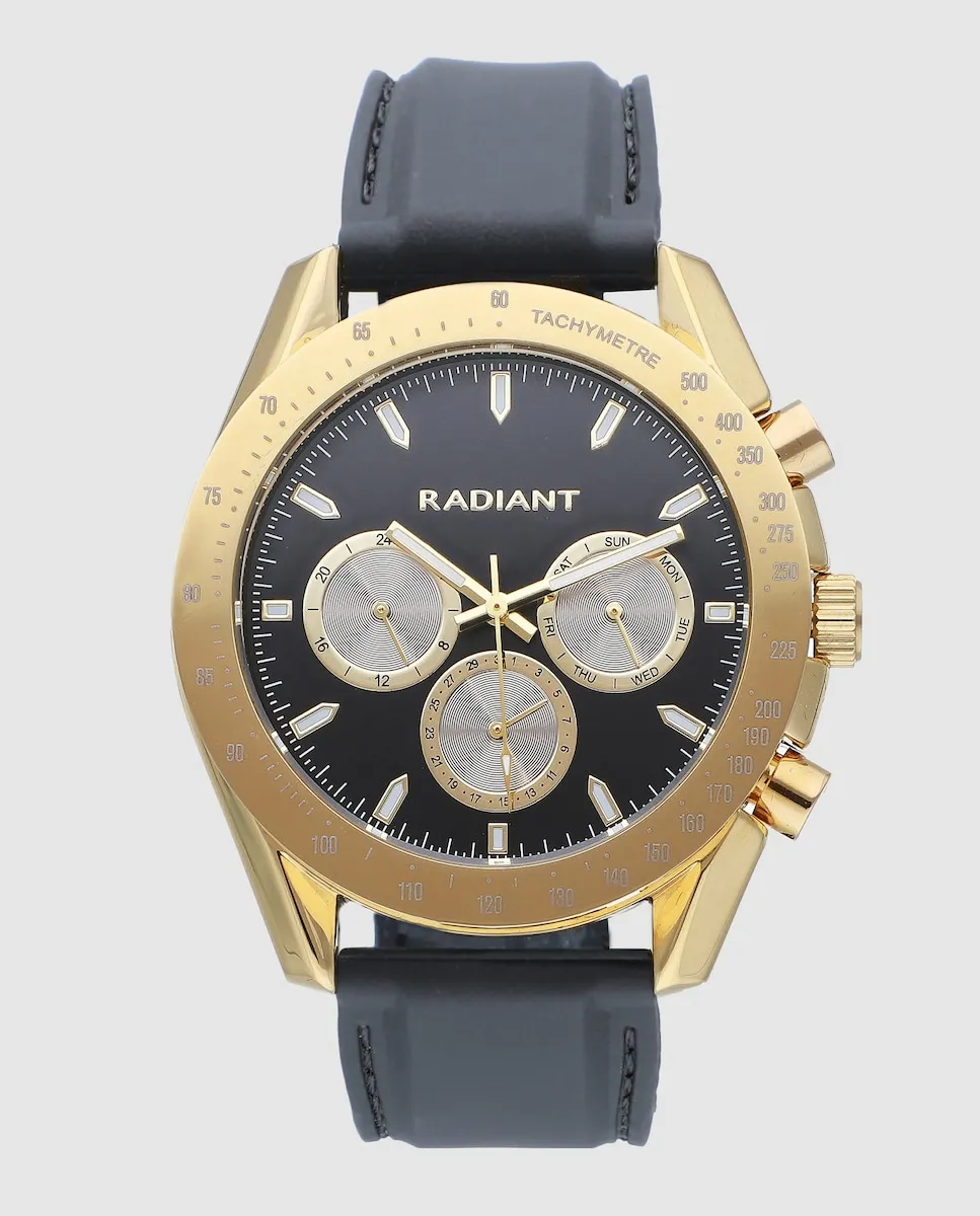 

Мужские часы Marlon RA668709 с силиконовым и черным ремешком Radiant, черный