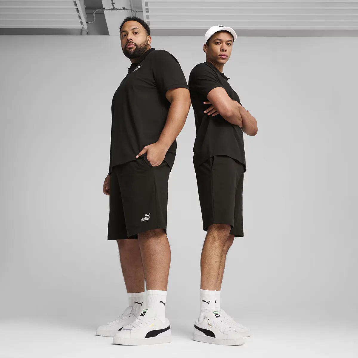 

Мужские шорты Puma ESS No. 1 с логотипом, трикотажные, 10 дюймов, черный