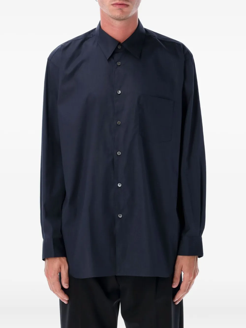 

Рубашка с длинными рукавами и карманом Comme Des Garçons Shirt, синий