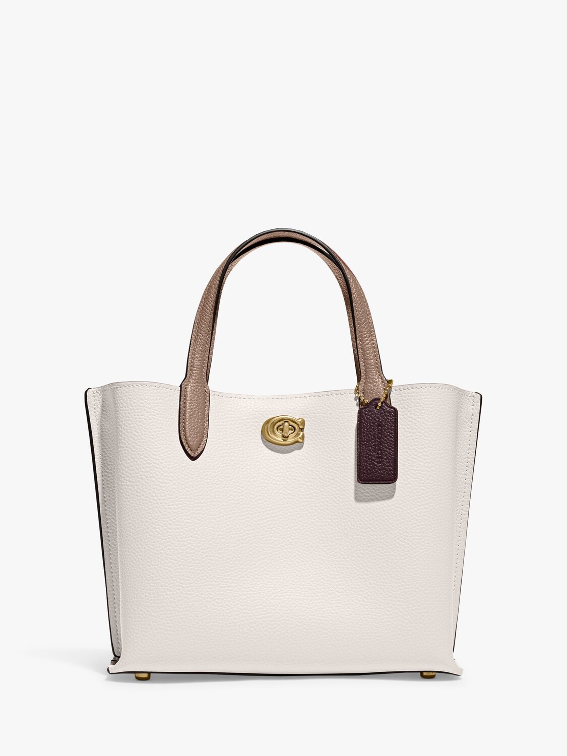 

Кожаная сумка через плечо Coach Willow 24, меловая