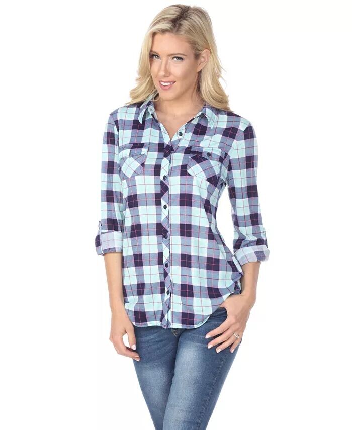 

Женский топ Oakley Stretchy Plaid White Mark, коричневый/бежевый