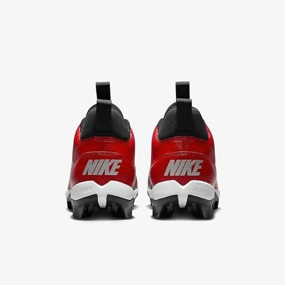 Футбольные бутсы Nike Alpha Menace 4 Shark FN0028-600 мужские, красно-белые, UWU833 Nike, красный — фото 4