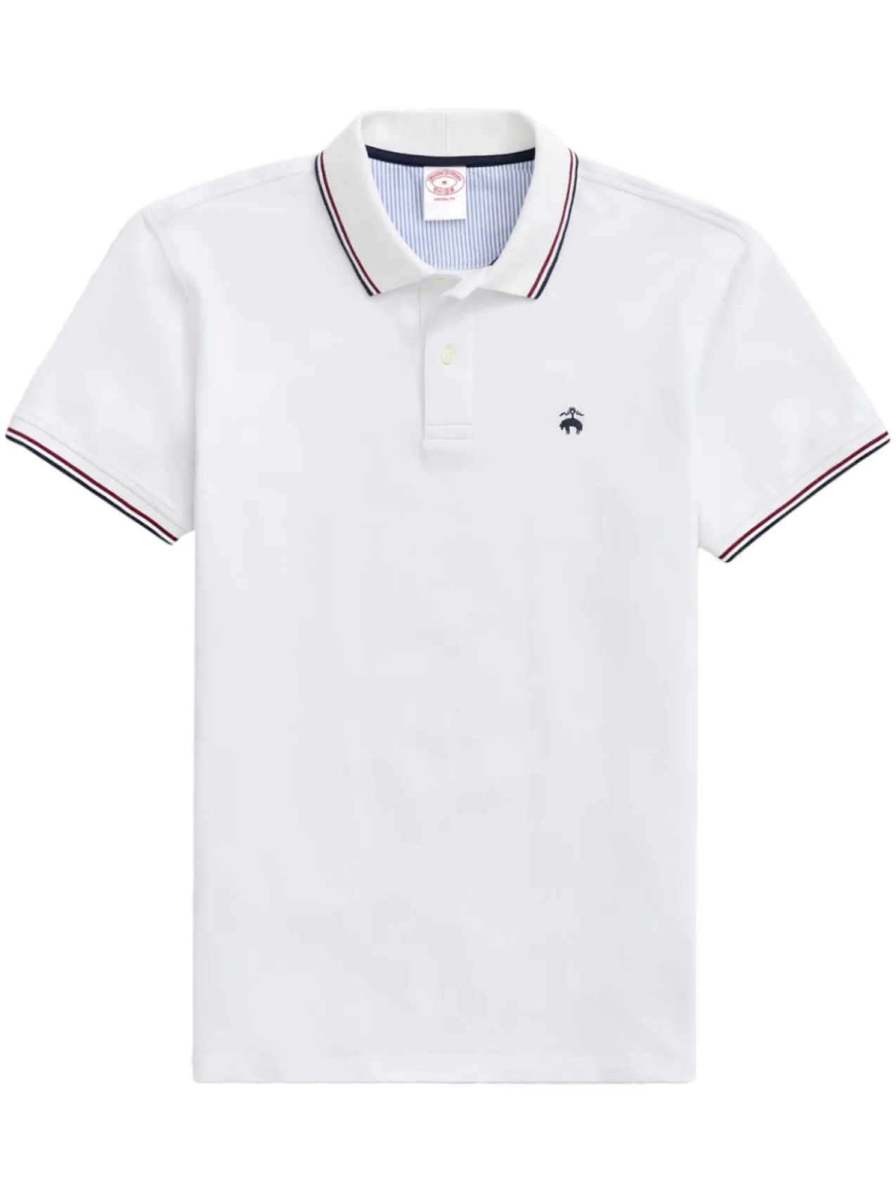 

Рубашка поло с вышивкой Brooks Brothers, белый