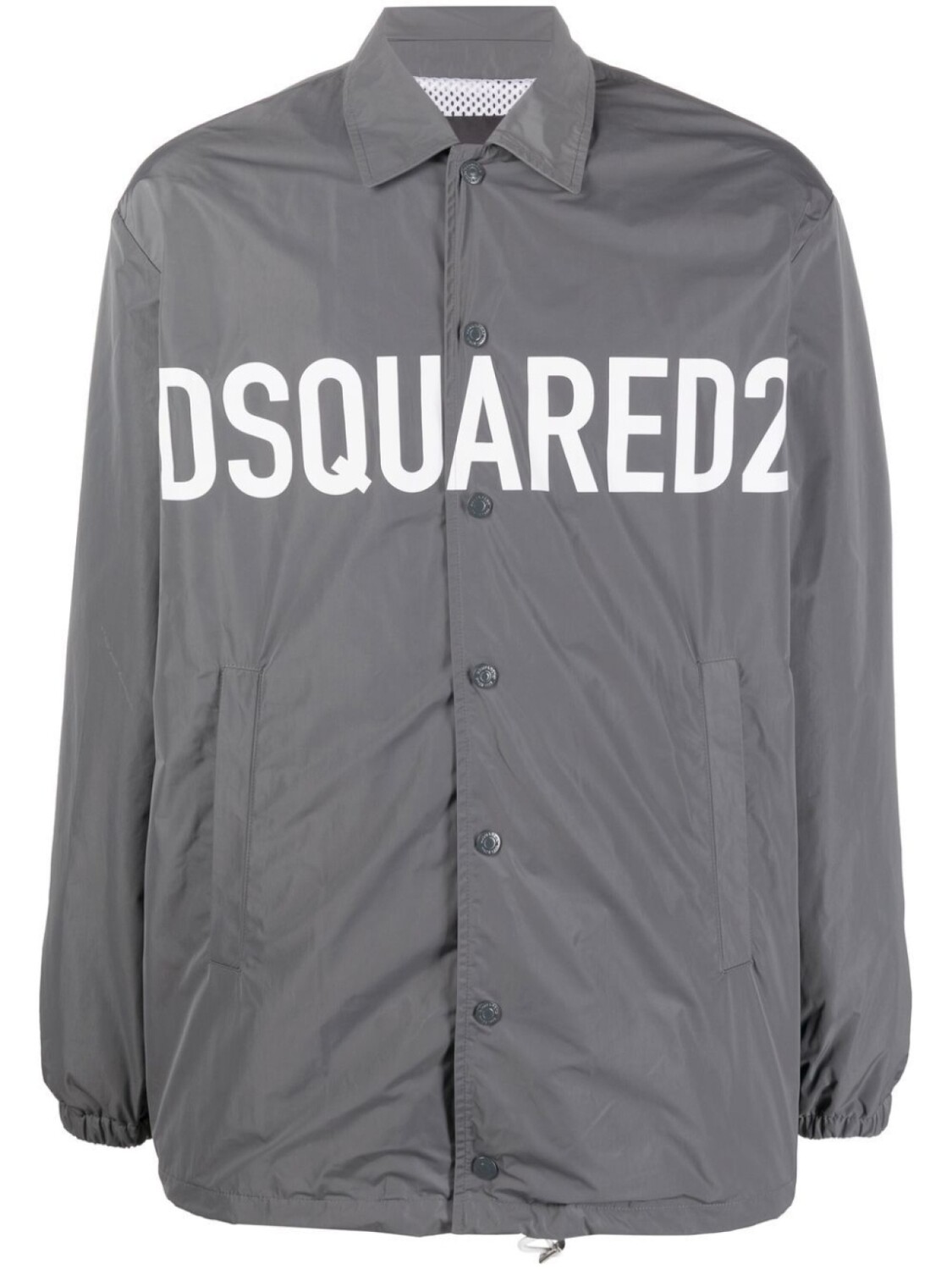 

DSQUARED2 куртка-рубашка с логотипом, серый