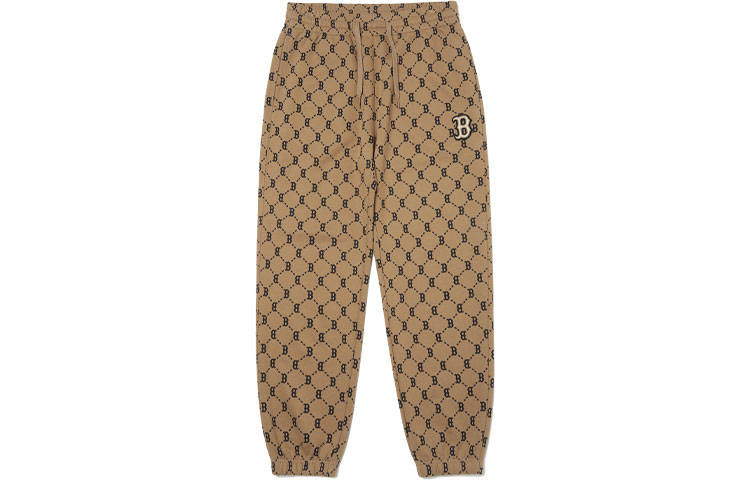 

Вязаные спортивные брюки мужские коричневые MLB