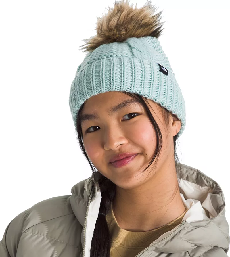 

Детская шапка-бини Oh Mega Fur с помпоном The North Face, цвет Muted Pine