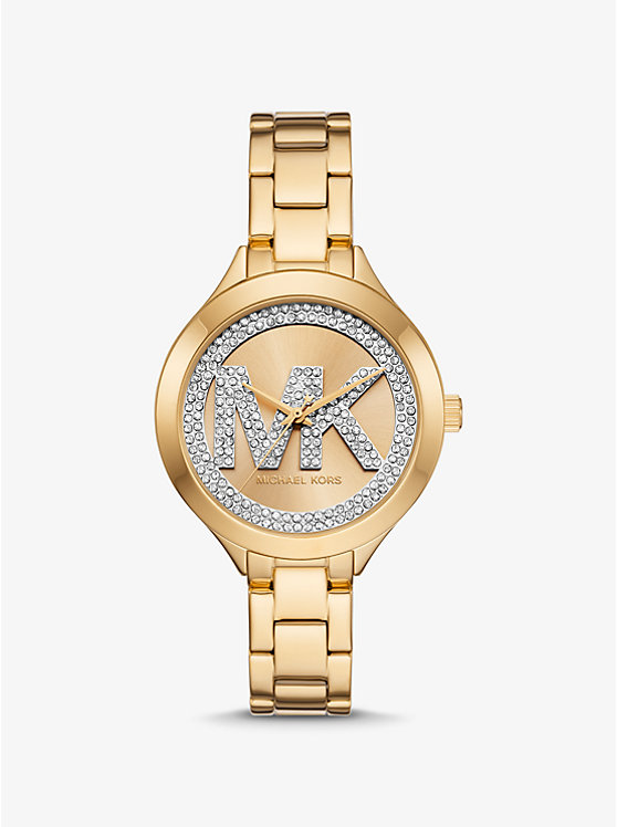

Сумка-Тоут Mirella среднего размера с фирменным логотипом Michael Kors, белый