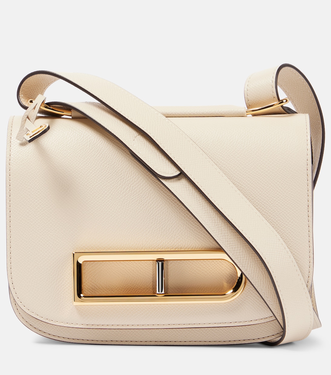 

Кожаная сумка-слинг Lingot Delvaux, Angora