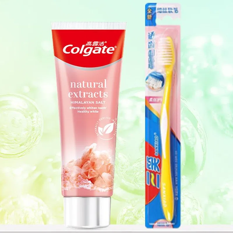 Набор для ухода за полостью рта Colgate Himalaya Rose Salt 120 г + щетка — фото 3