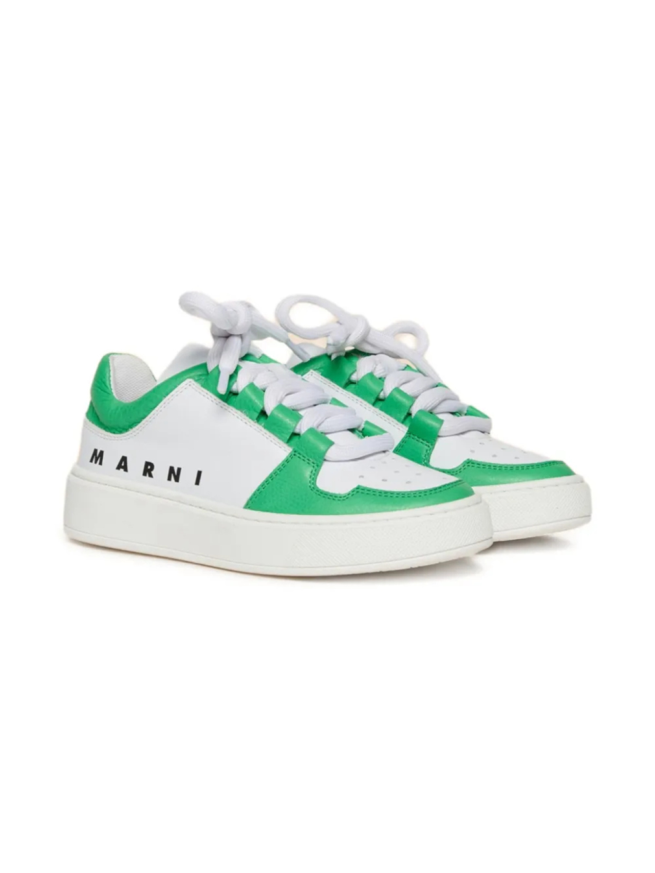 

Кроссовки с цветными блоками Marni Kids, белый