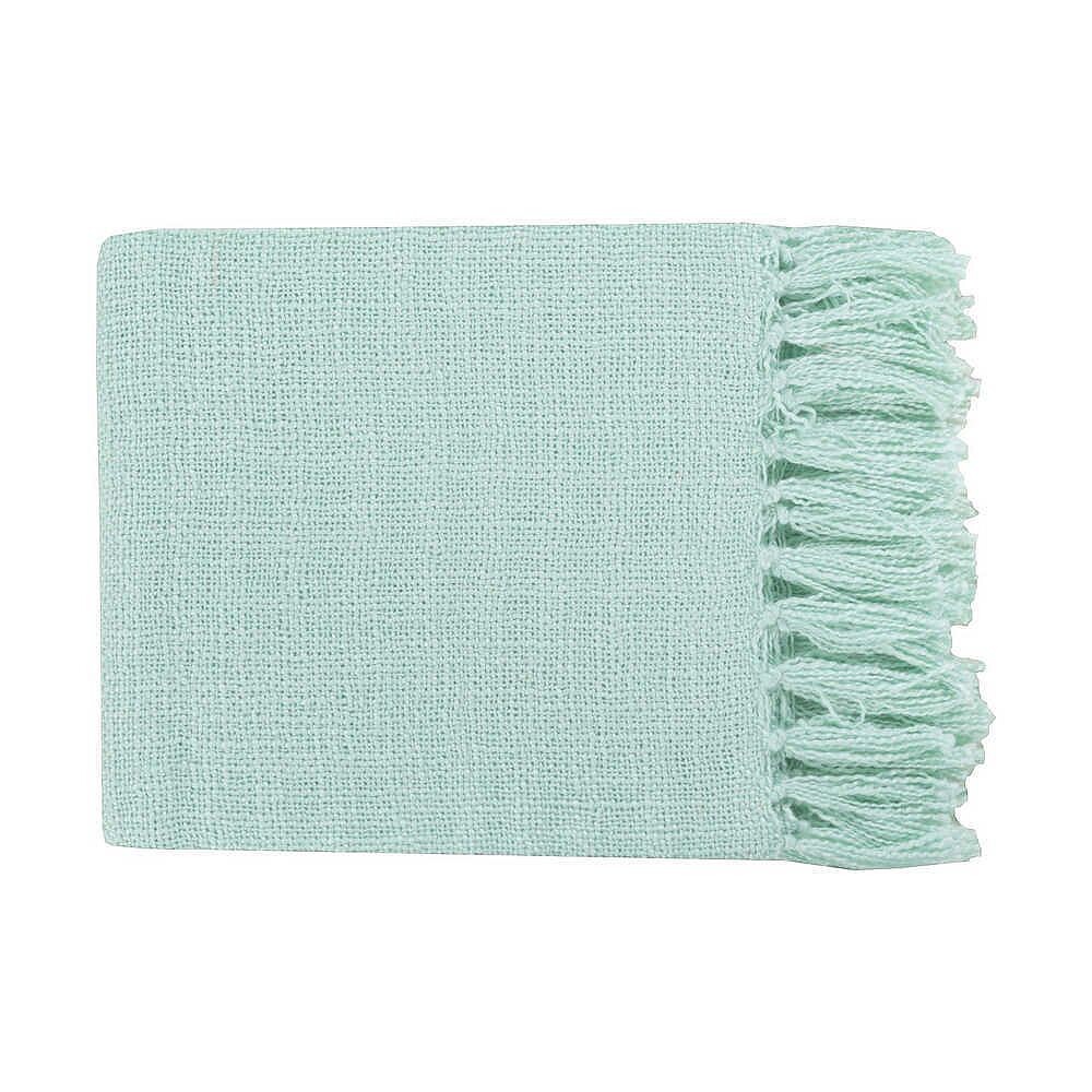 

Плед Gleisdorf Solid и Border - Livabliss Mark&Day, цвет Ice Blue