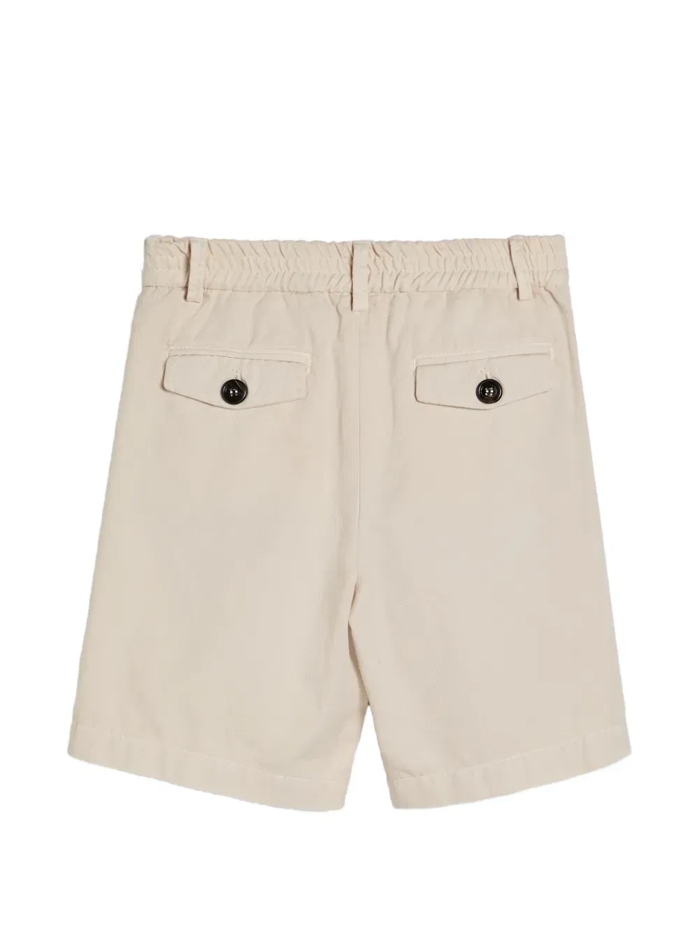 Шорты-бермуды с драпировкой Brunello Cucinelli Kids, бежевый — фото 2