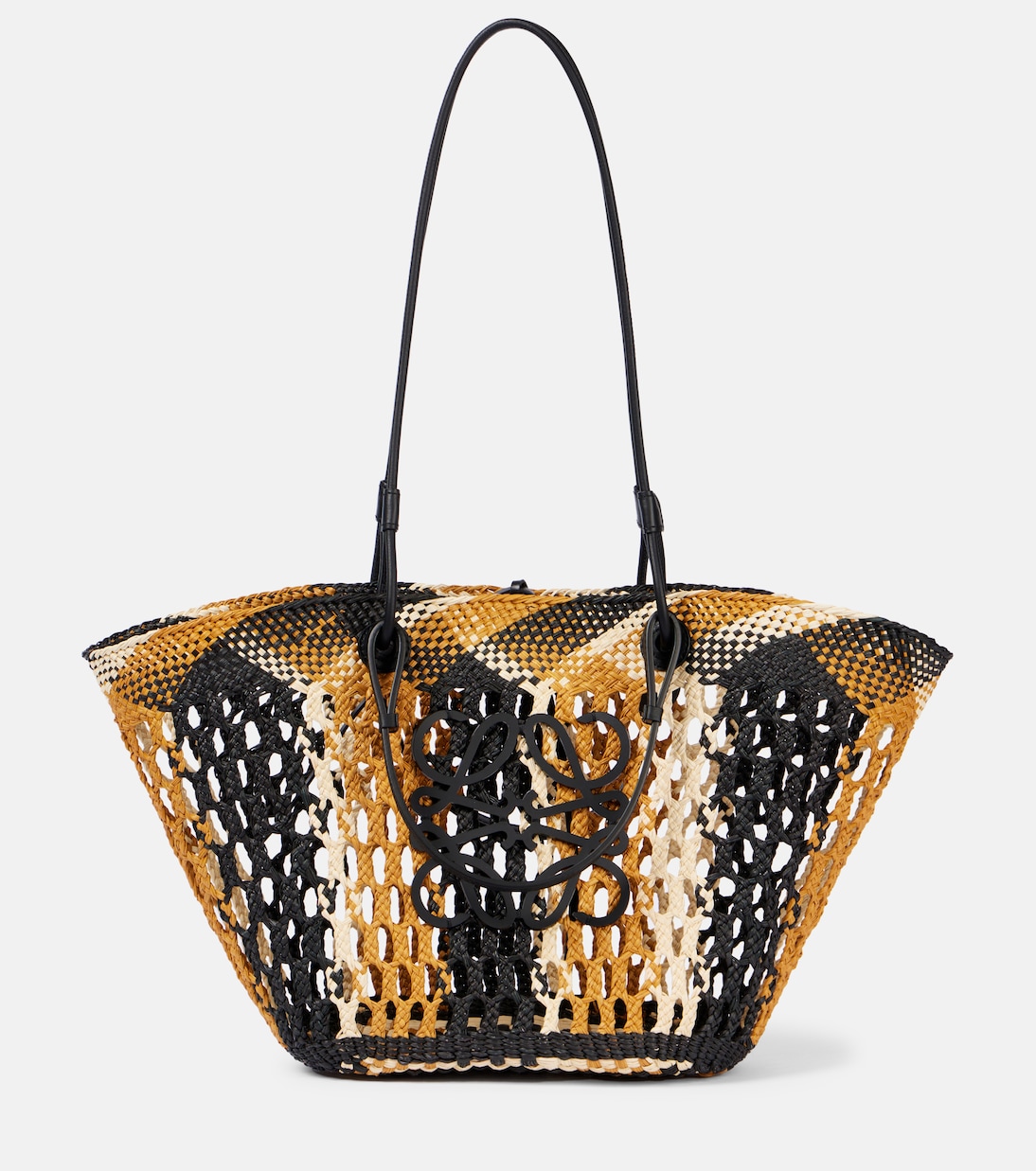 

Средняя плетеная сумка Paula's Ibiza Anagram Loewe, Chocolate/Ochre