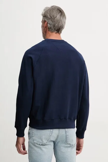 Худи мужское на молнии Tommy Hilfiger, темно-синий — фото 3