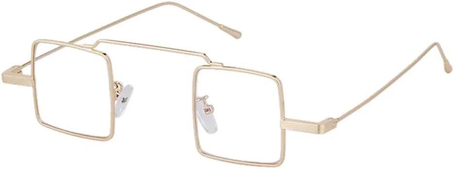 

Маленькие солнцезащитные очки для мужчин, модные, тонкие, в металлической оправе, ретро, ​​мини-стимпанк, солнцезащитные очки для женщин, черные TYUVIVO, C8