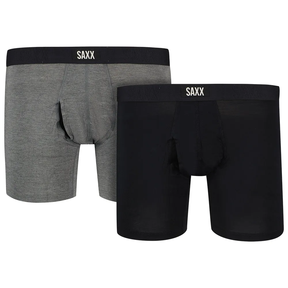 

Боксеры 2 шт SAXX Underwear Vibe Xtra Brief Fly boxers 2 units, черный