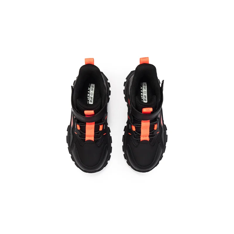XTEP Кроссовки mid top для детей дошкольного возраста черные ярко-красные — фото 4