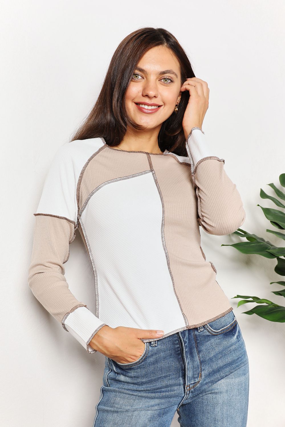 

Топ женский FASHNZFAB, хаки