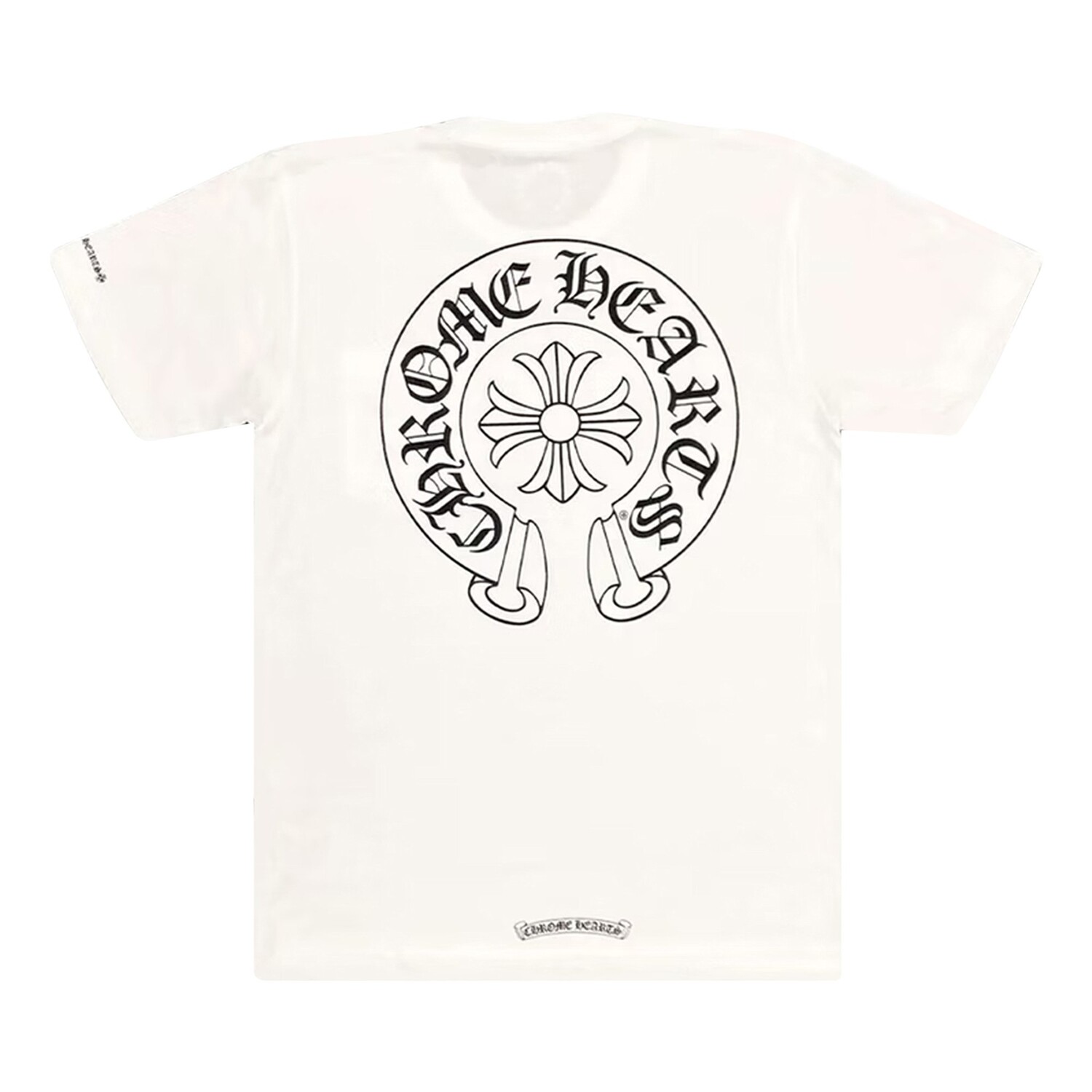Футболка Chrome Hearts Horseshoe с карманами и логотипом, белый — фото 2