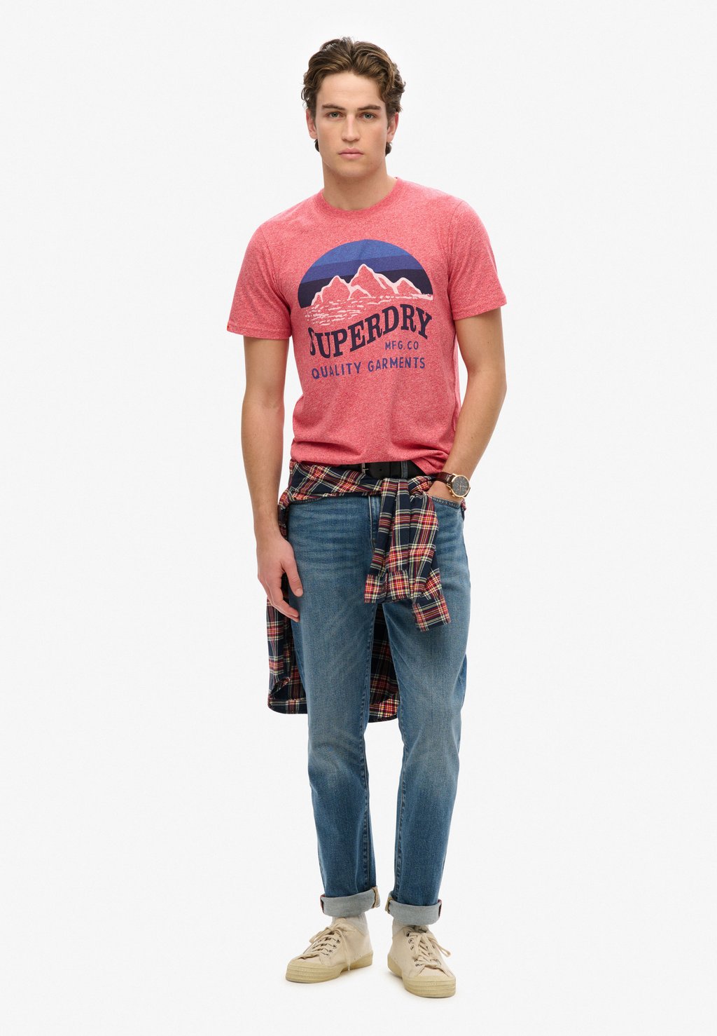 Футболка с принтом CLASSIC GREAT Superdry, красный — фото 2