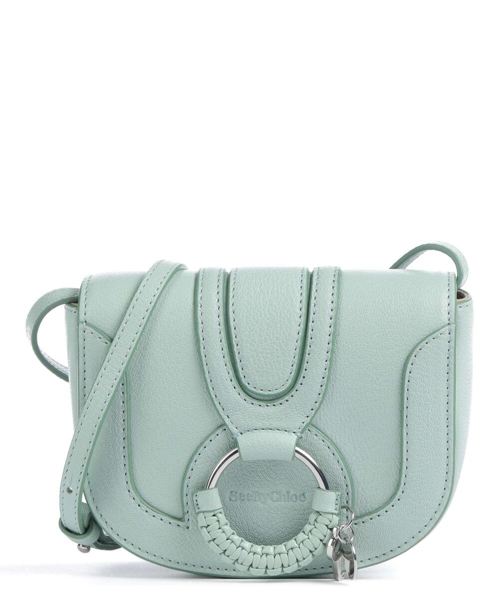 

Сумка через плечо Hana Mini из зернистой козьей кожи. See By Chloé, зеленый