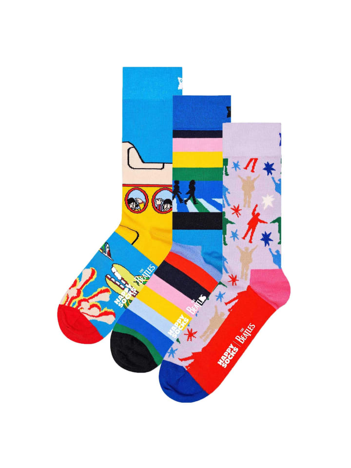 

Носки Happy Socks 3er Pack, цвет the beatles