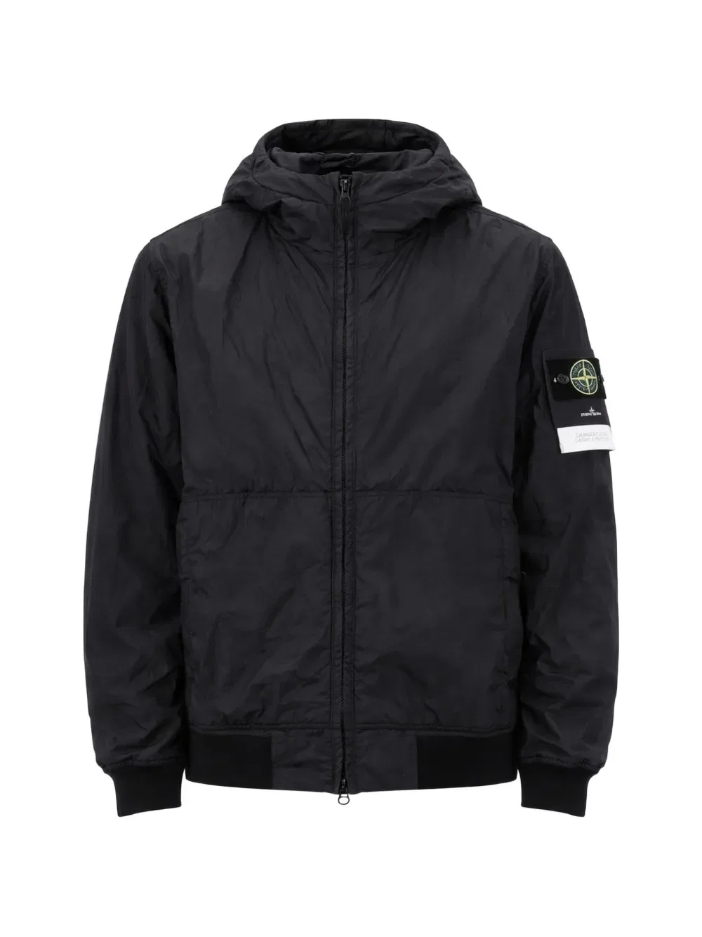 Куртка-бомбер с капюшоном Stone Island, черный