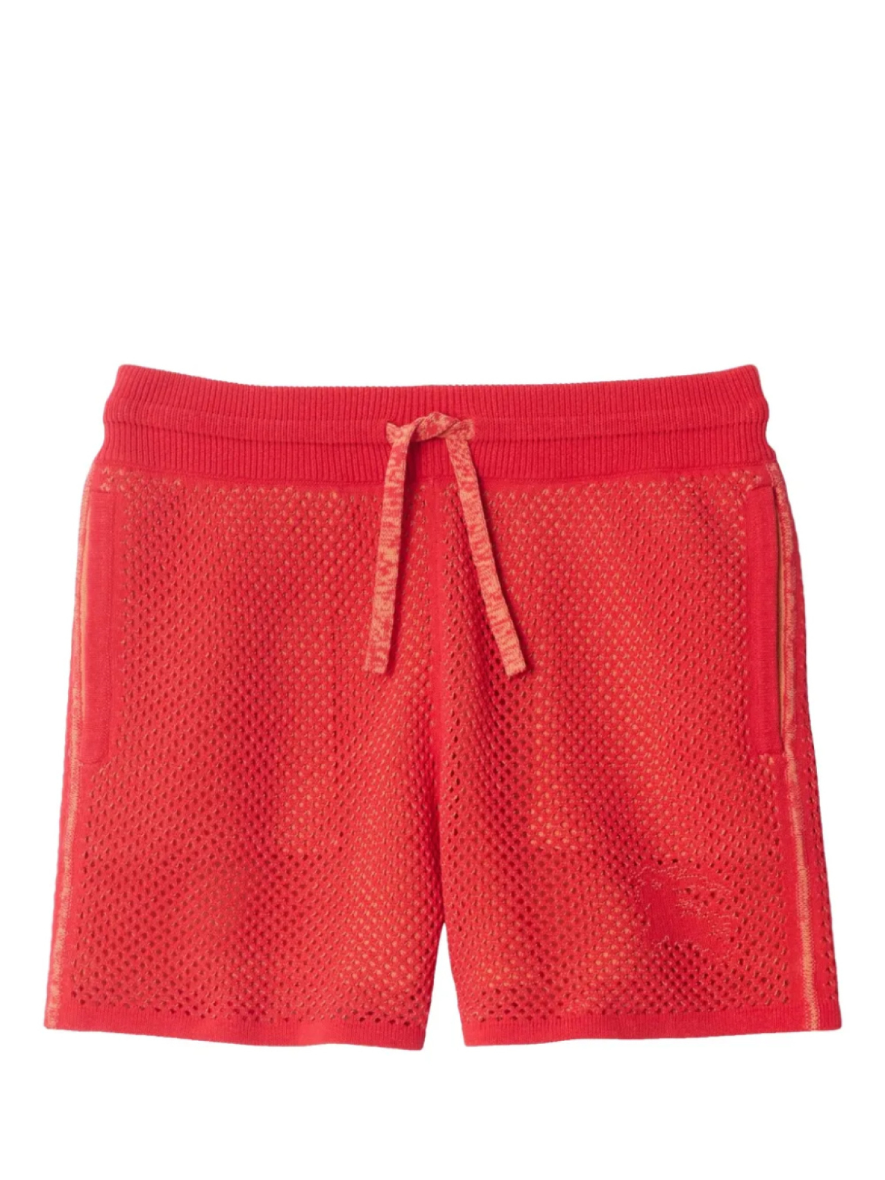 

Сетчатые шорты Burberry Kids, красный