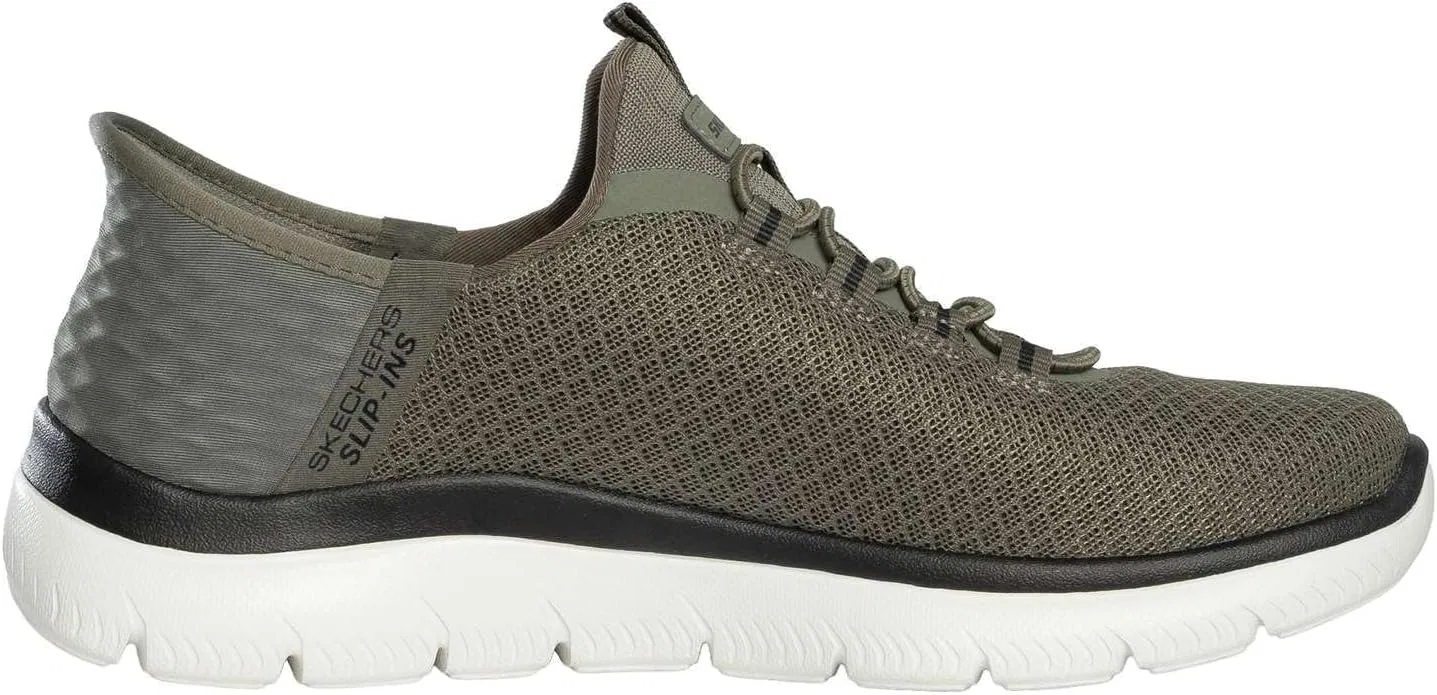 Мужские слипоны Skechers Summits High Range Trainer, оливково-черный, размер 40 EU — фото 3