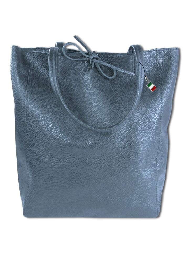 

Наплечная сумка Florence Shopper, Schultertasche Leder blau ca. 28cm