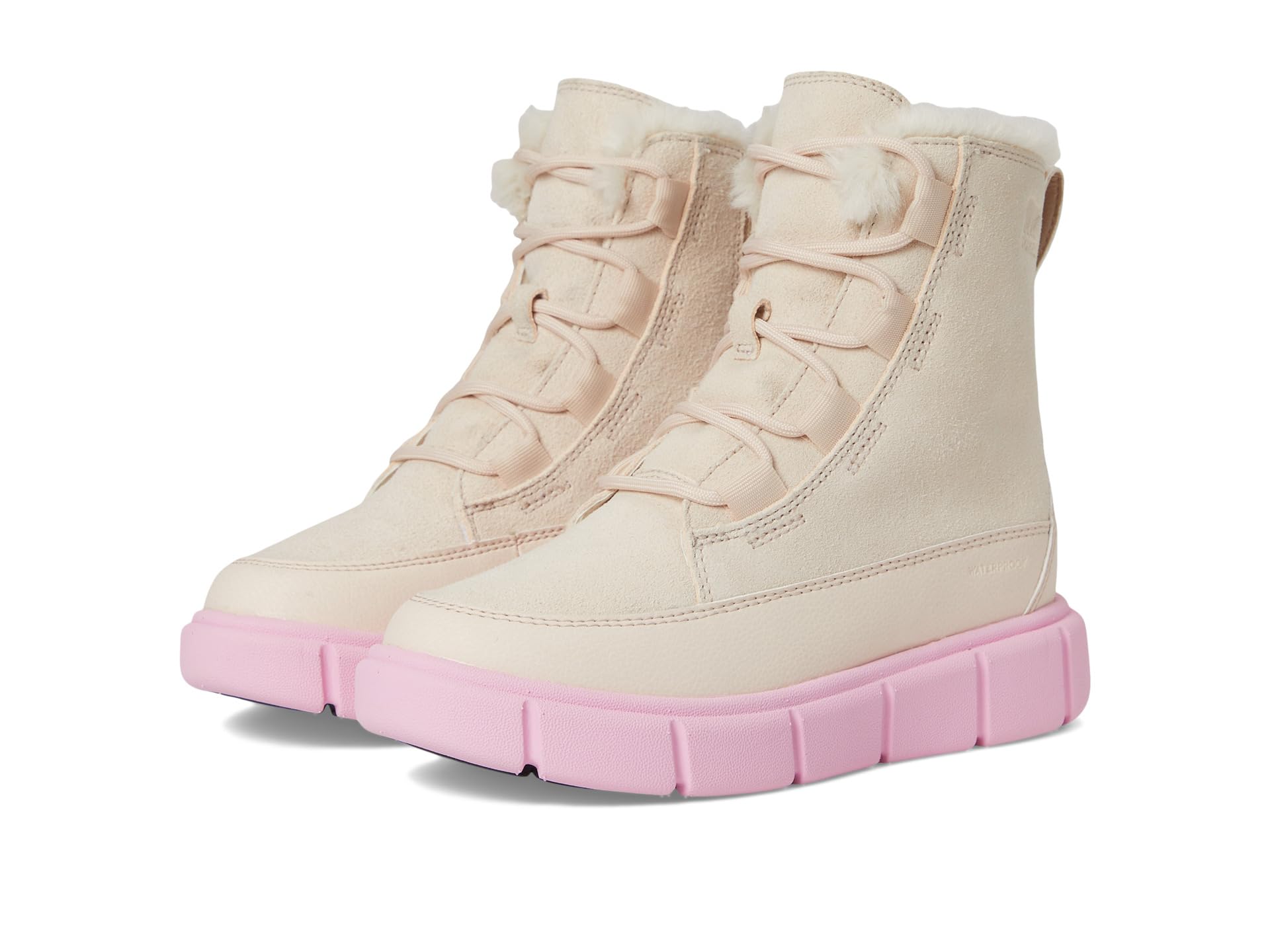 

Ботинки SOREL Kids Sorel Explorer Iii Lace Waterproof, цвет Pearlescent/Pink Flare
