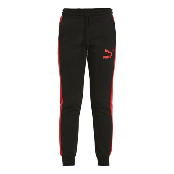 

Брюки iconic t7 logo printed sweatpants men's black Puma, черный