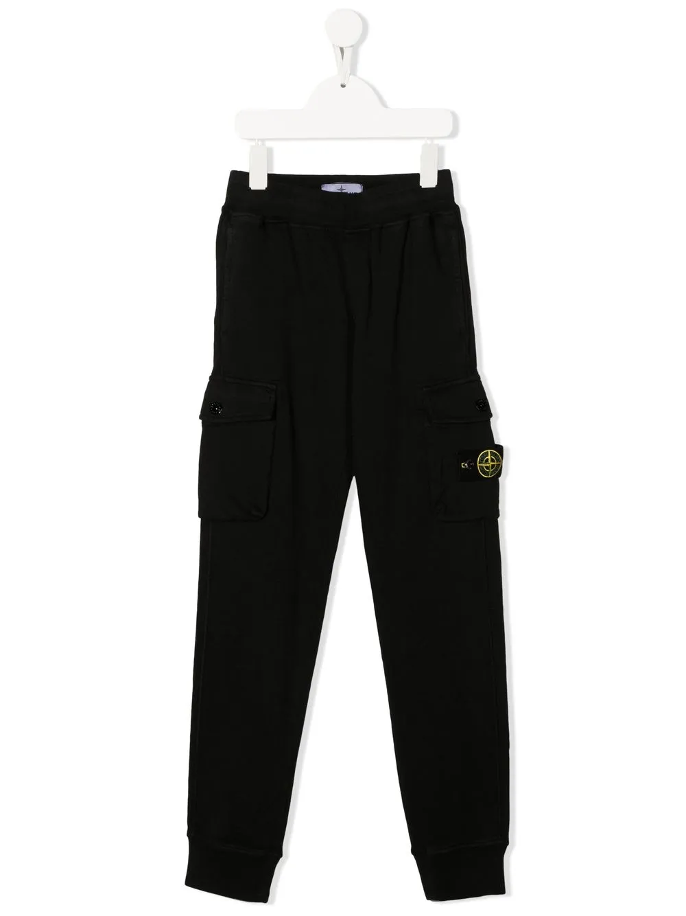 

Спортивные брюки с нашивкой-логотипом Stone Island Junior, черный