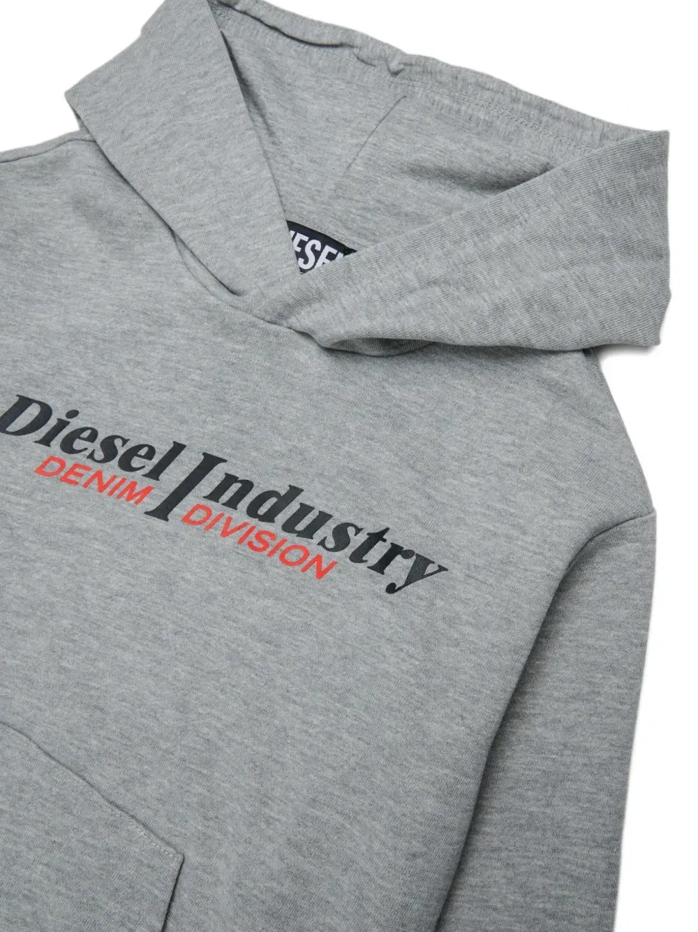 Худи с принтом Diesel Kids, серый — фото 3