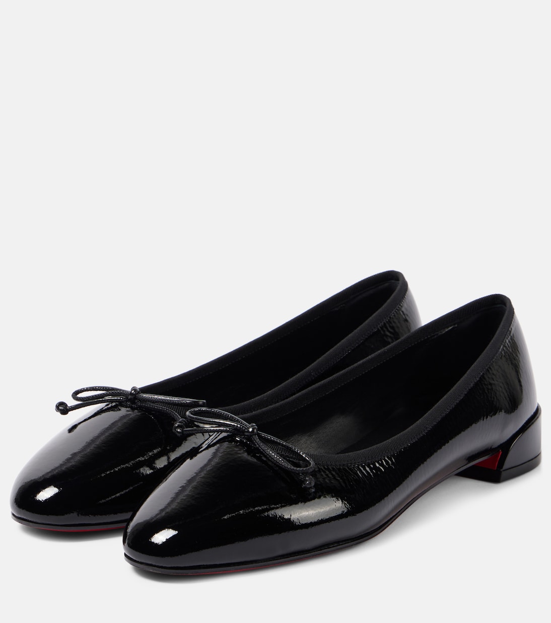 Балетки Sweetie Jane из лаковой кожи Christian Louboutin, Black/Lin Black — фото 4